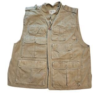 Vintage Trail Design Vest Men XL Green Tactical Utility Hunting Military Outdoor
